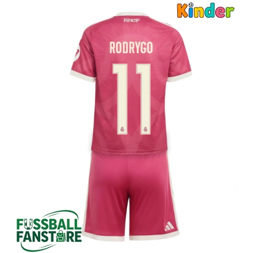 Real Madrid Rodrygo Goes #11 Replik 3rd trikot Kinder 2026-27 Kurzarm (+ Kurze Hosen)